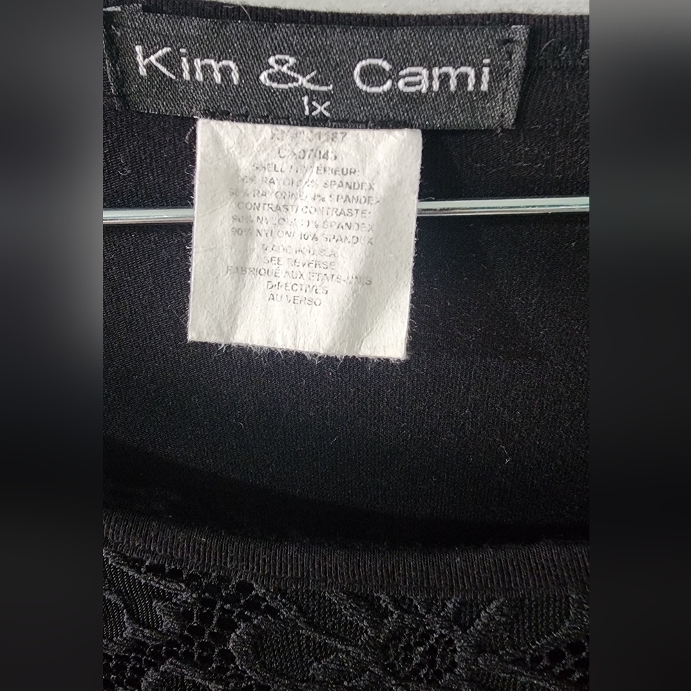 Kim & Cami Black Lace Blouse - Picture 4 of 6